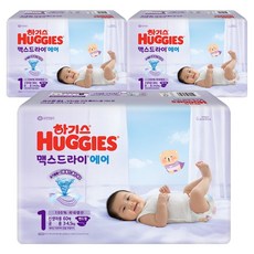하기스 2026 맥스드라이 에어 밴드형 기저귀, 1단계, 180매