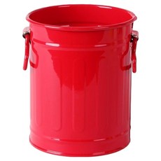 탑피아 철제 펜꽂이 사무실 책상 정리함, 철통 레드, 1개
