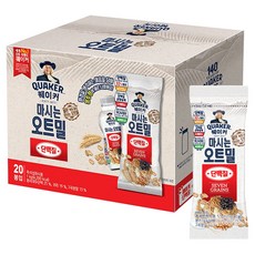 퀘이커 마시는 오트밀 단백질 낱봉팩 20p, 1kg, 1개