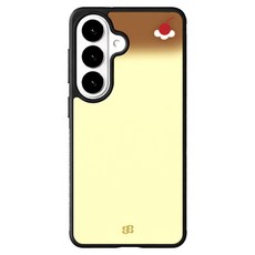 어프어프 푸딩에 생크림 체리 에폭시 휴대폰 케이스 Basic