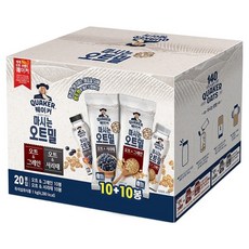 퀘이커 마시는 오트밀 그레인 서리태 낱봉팩, 50g, 20개