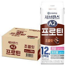 연세유업 세브란스 A2프로틴 초콜릿, 16개, 190ml
