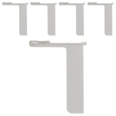 프랑코홈 오픈지퍼 책갈피, 그레이, 5개