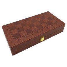 可折疊高級皮革西洋棋桌遊套組, 混合色, 1個