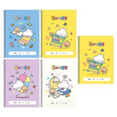 핑크풋 토토리 독서기록장 5p 세트, 4종, 랜덤발송, 1세트