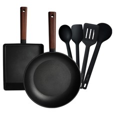 DELLAGO 電磁爐 Oil Master 平底鍋 28cm + 玉子燒鍋 24cm + 廚具4件組