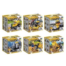 樂高相容迷你積木 工程車輛6件組 4501, 1套