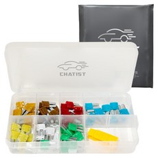 차티스트 자동차 퓨즈 차량용 아연 휴즈 CS034 신형 MICRO2 타입 7종 x 10p 세트, 1세트