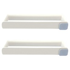 더리빙 접착식 후크 슬리퍼 걸이, 화이트, 2개