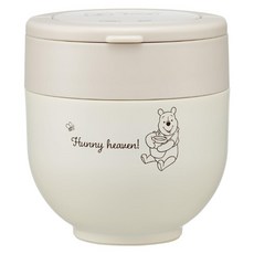 Skater 可手提保溫雙層便當碗 小熊維尼 LDNO6AG-A, 簡約米杏色, 1個