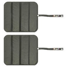 더해피 휴대용 접이식 등산 방석 2p, 07 무지 카키