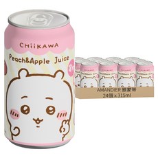 AMANDIER 雅蒙蒂 吉伊卡哇蜜桃蘋果果汁, 24個, 315ml