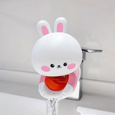 모모메종 실리콘 캐릭터 수도꼭지 연장기 밀라 래빗, 혼합색상, 1개