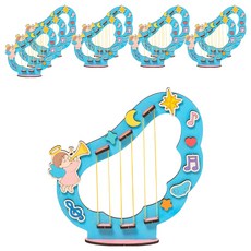 민화샵 MDF 하프 만들기 S2501260, 혼합색상, 10개