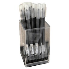 탑피아 펜 20p + 펜꽃이 세트, 검은색(펜), 투명(펜꽃이), 1세트