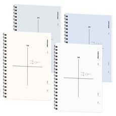 POPO FANCY Mono Page 3000 四分割數學練習本筆記本 4入組