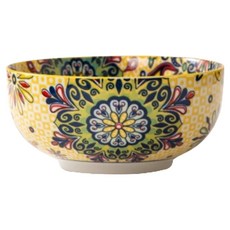 아메리칸로드 보헤미안 에스닉 세라믹 면기 HR2716, 선샤인, 1개