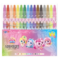 캐치티니핑 나라색연필 16종 세트, 1세트, 16색