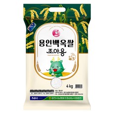 용인농협 용인백옥쌀 조아용 백미 상등급, 4kg, 1개