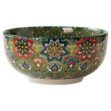 아메리칸로드 보헤미안 에스닉 세라믹 면기 HR2716, 제이드, 1개