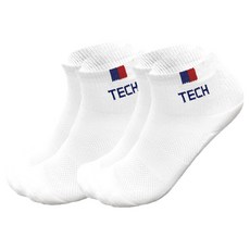 테크니스트 여성용 배드민턴 단목 양말 TS-20, 네이비, 2세트