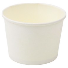 아이엔피 무지 젤라또 컵용기 화이트 150ml, 1개, 100개입