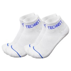 테크니스트 남성용 배드민턴 단목 양말 TS-9 TS-10, 블루, 2세트