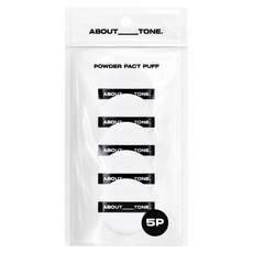 어바웃톤 파우더 팩트 퍼프 5p, 블랙, 1개