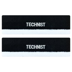 테크니스트 스포츠 머리밴드 TNA65144, BLACK, 2개
