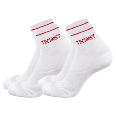 Technist 女款羽球中筒襪 2雙 TS-21
