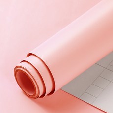 라온트리 붙이는 벽지 셀프도배 접착식 시트지, 핑크 파우더