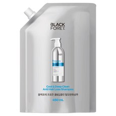 블랙포레 프로즌 두피 쿨 앤 딥클린 탈모 증상 완화 샴푸 리필, 1개, 450ml