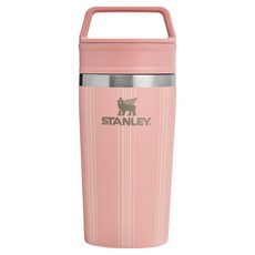 스탠리 카페 투고 트래블 머그컵, 피치 로즈 피크닉 스트라이프, 1개, 354ml