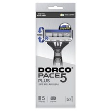 DORCO 多可樂客 PACE Five Plus 刮鬍刀, 1個, 5入