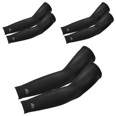 HIGH MOUNT JECO 條紋涼感袖套 2入, 3個, 黑色