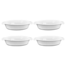 로벤조 본차이나 타원 그라탕, 화이트, 4개