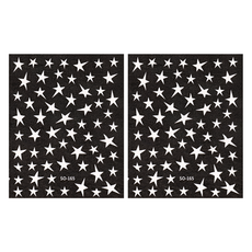 온온 스타일 스타 별모양 네일 스티커, 2개, 화이트