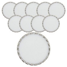 Button King 東大門鈕扣王 斜紋環氧樹脂鈕扣 21mm, 10個, 白鎳