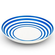 J.L Coquet Hemisphere 皇家藍條紋義大利麵盤 中型 24cm