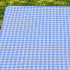 더해피 접이식 피크닉매트, 03 체크 로열블루