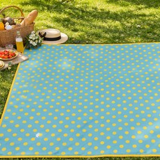 더해피 접이식 피크닉매트, 28 도트 민트