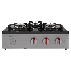 나비엔 매직 자동온도조절 가스레인지 3구 실버 방문설치, LPG, GRF-7003PD