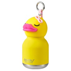 아소부 스텐 진공 보온보냉 캐릭터 키링 미니 베스티 텀블러, 덕키, 1개, 200ml