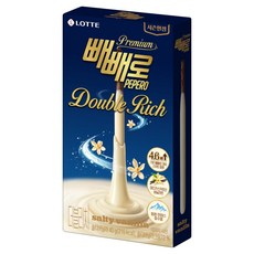 빼빼로 더블리치 솔티바닐라, 1개, 40g