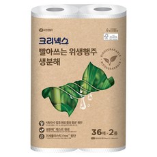 크리넥스 빨아쓰는 생분해 위생행주, 36매, 2개