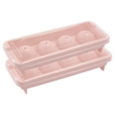 나누담 아이스볼 4구 얼음 트레이, 핑크, 2개