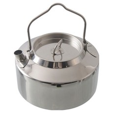 KEEP 캠핑 미니 스텐 주전자, 실버, 1개, 1.3L