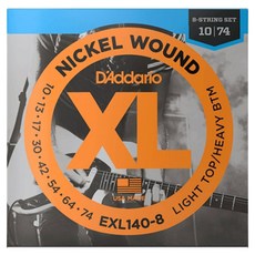 D'Addario 電吉他弦 433134, 1個, 單一顏色, EXL140-8