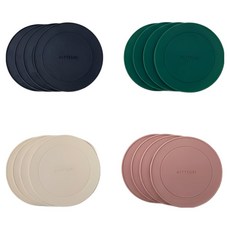 알뜨리 컵받침 원형 4종 x 4p 세트, 혼합A, 1세트