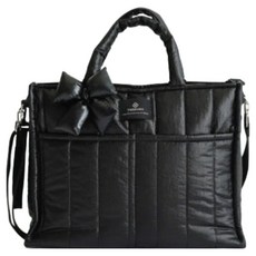 와이엠마마 스퀘어 패딩 기저귀가방, 블랙